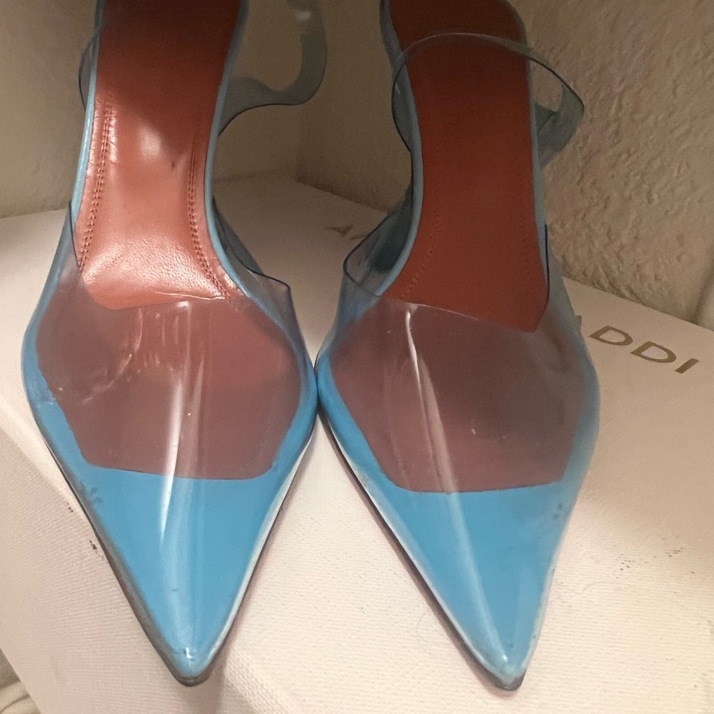 Amina muaddi glass shoes - Picture 4 of 8